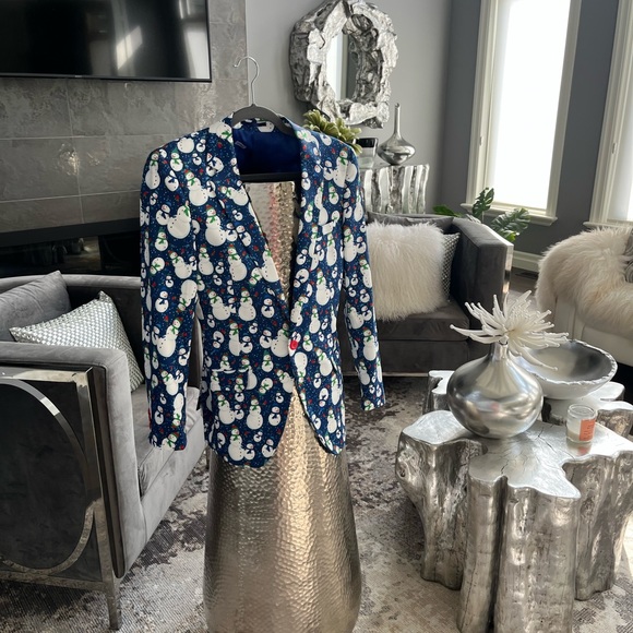 COPY - Mens ugly Christmas blazer holidays size small slim cut best fun festiv… - Picture 11 of 17